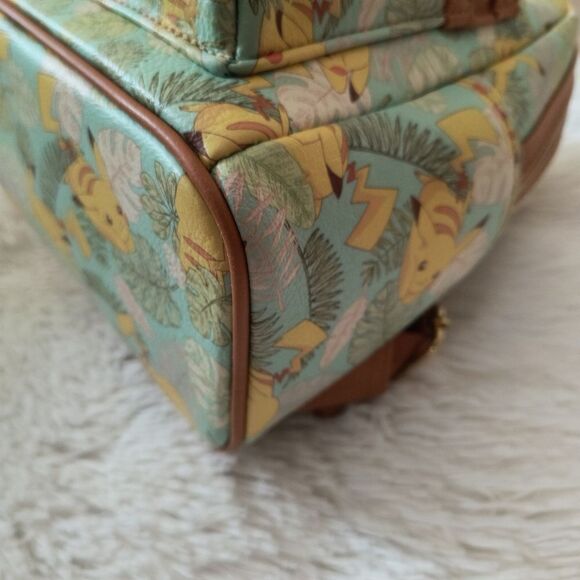 Loungefly Pokemon Pikachu Leaves Mint Mini Backpack and Wallet main image 4